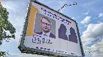 Варна - Билбордове със силуети на Борисов и Пеевски