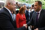 Бургас - Посещение на ГКПП Малко Търново - премиер Главчев  и турски посланик Мехмет Саит Уянък