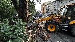 Градушка, паднали дървета и верижно ПТП блокираха Хасково