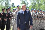 Президентът Румен Радев пристигна на полигона в Шабла, за да наблюдава бойните стрелби