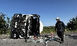 Цистерна се обърна на Е-80 и затвори пътя Хасково-Харманли