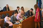 Заседание на общинския съвет в София - розов еднорог