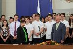 Служебният министър-председател Димитър Главчев връчи националния флаг на олимпийските отбори по природни науки