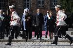 София - Ритуал пред паметника на Незайния воин - президент и патриарх Даниил
