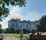Монтана - Пожар в жилищен блок