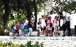 Известният марионетист  Теодор Борисов и неговото куклено  шоу отново зарадва видинските деца