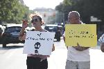 Живеещите в карето около НДК софиянци отново излязоха на протест  срещу новата  организация на движението