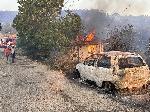 Тополовград - Пожари над село Срем- изгорели къщи и автомобили
