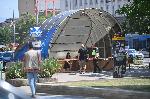 София - Пожар в подлеза на метростанция Сердика