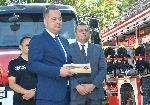 София -Министър Калин Стоянов - връчва нови пожарни и линейка