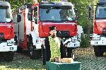 София -Министър Калин Стоянов - връчва нови пожарни и линейка