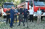 София -Министър Калин Стоянов - връчва нови пожарни и линейка