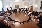 Среща на ИТН с Възраждане за подкрепа на правителство с третия мандат