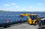 Благомир Коцев  направи оглед на строителната площадка, където започва ремонтът на тръбопропровода във Варненското езеро