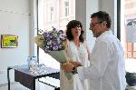 Проф.Здравка Василева представя изложбата си Deja vu в Бургас