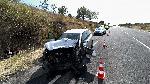 Жена с дете в болница след челен удар на околовръстния път на Хасково