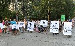 София - протест-изсичане на дървета-Опълченска
