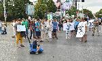 София - протест-изсичане на дървета-Опълченска