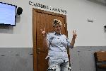 Софийски градски съд - дело срещу украинската художничка Александра Милева - Лекси, запалила руското знаме пред РКИЦ