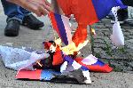 София - РКИЦ - Изгаряне на руски знамена