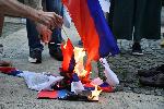 София - РКИЦ - Изгаряне на руски знамена