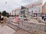 Видин - Честване на Съединението - паметник на скръбящия войн