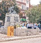 Видин - Честване на Съединението - паметник на скръбящия войн