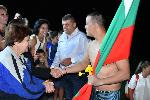 Козлодуй - Цанко Цанков финишира- световен рекорд-плуване в Дунав