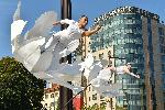София - НДК - Международнен фестивал за уличен и куклен театър `Панаир на куклите` - Суей пол цветя /люлеещи се пилони/ - акробатичен спектакъл на Стенли Пагани и Луиза Душкова