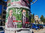 Плевен - Предизборни плакати на партия Възраждане - разкъсани