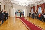 София - Президент-награждаване - историците  проф.Георги Николов и проф.Щайнер