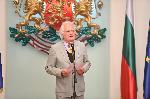 София - Президент-награждаване - историците  проф.Георги Николов и проф.Щайнер