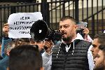 София - Протест начело с Ахмед Доган - защита на задържания Джейхан Ибрямов