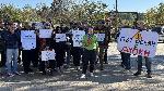 Вакарел - Протест за лош път