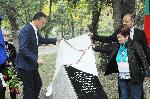 Бургас - паметна плоча-бежанци от Македония и Тракия