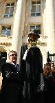 София - Съдебна палата - протест на адвокати- срещу процедурата за избор на главен прокурор
