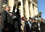 София - Съдебна палата - протест на адвокати- срещу процедурата за избор на главен прокурор