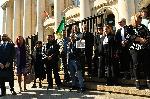 София - Съдебна палата - протест на адвокати- срещу процедурата за избор на главен прокурор
