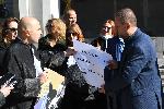 Бургас - адвокати на протест - срещу Борислав Сарафов