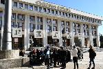 Бургас - адвокати на протест - срещу Борислав Сарафов