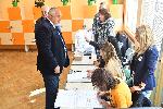 София- Ден на избори - Бойко Борисов гласува