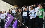 Екоинспекторите от ИАОС в столицата излязоха на  протест за по-високи заплати