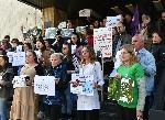 София - Протест на екоинспектори пред ИАОС