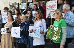 София - Протест на екоинспектори пред ИАОС