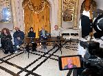 София - Пресконференция на Джон Малкович за `Оръжията и човекът` в Народния театър