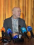 София - Пресконференция на Джон Малкович за `Оръжията и човекът` в Народния театър