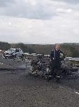 Тежка катастрофа на АМ Тракия с изгорял автомобил