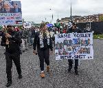 Лондон – Протест и контра протест