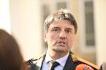 София- СДВР - брифинг за протеста пред Народният театър на 7 ноември - комисар Любомир Николов