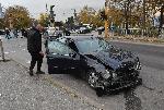 София - катастрофа на Орлов мост - обърнат автомобил